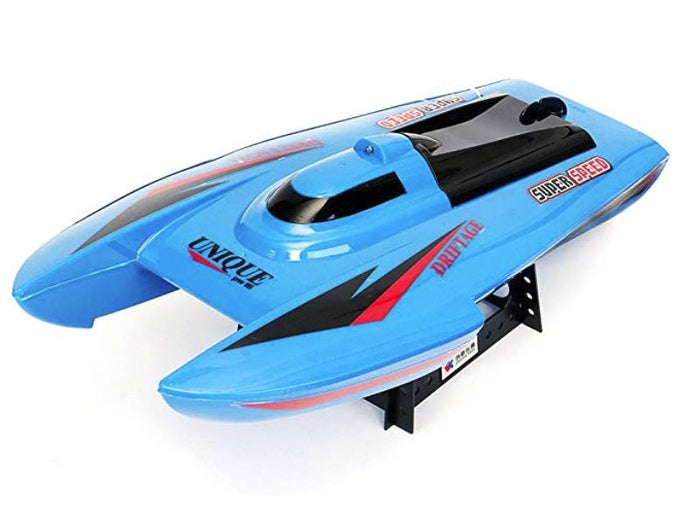 High-powered 41cm RC racing boat by dealonline.co.nz, sleek design perfect for high-speed water racing.