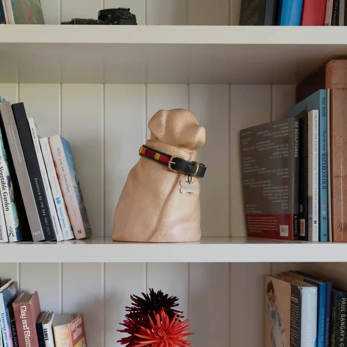RBM BEECHWOOD WRAPPED DOG URN SMALL
