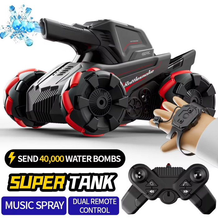 RC Car 4WD water bomb spray stunt tank with wireless gesture sensing and 2.4G remote control by dealonline.co.nz