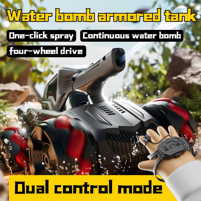 RC Car 4WD water bomb spray stunt vehicle with gesture sensing, wireless control, and tank design by dealonline.co.nz