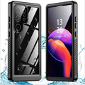 Techplus Redpepper waterproof case for Samsung S25 Ultra, durable mobile phone case with clear protective design.