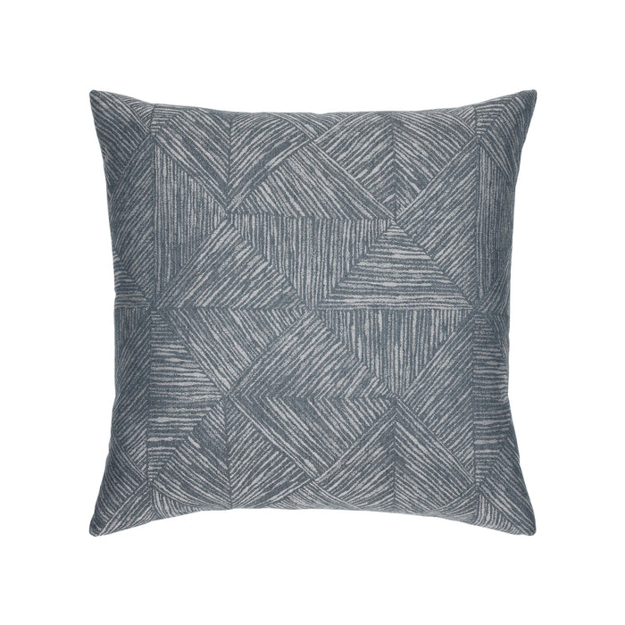 Blue and gray geometric small scale in square size for elegant indoor and outdoor decor