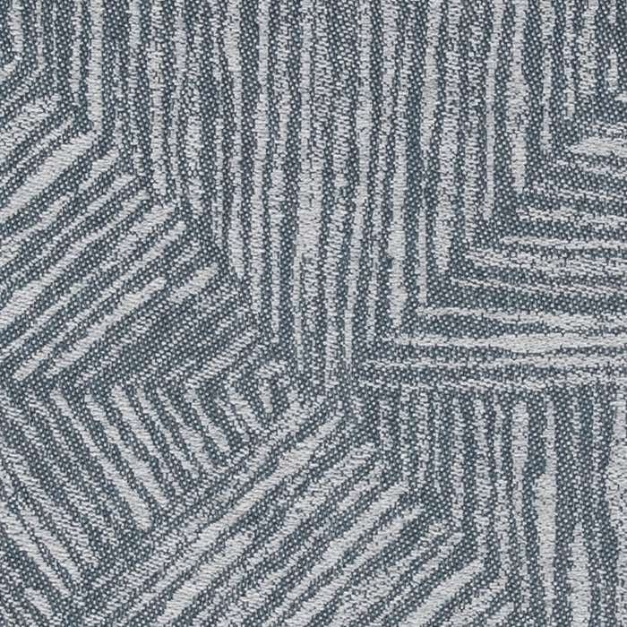 Detail image of Blue and gray geometric small scale in square size for elegant indoor and outdoor decor
