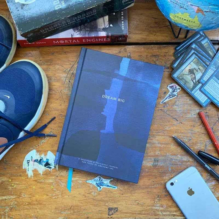 Resilient ME Gratitude Journal for Teens by Awesome Inc NZ, featuring a colorful cover with inspiring designs for ages 12-18.