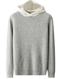 Riverstone Merino Wool men's hoodie by Mead's Supply & Equipment Outfitters, showing a comfortable, stylish gray hoodie in size XL.