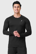 Black Rush Fullsleeves T-shirt by Fuaark Nz, casual long-sleeve shirt with a comfortable fit and simple design.
