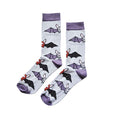 Barekind NZ Save the Bats bamboo socks for adults featuring bat illustrations, made with soft, eco-friendly bamboo fabric.