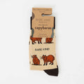Barekind NZ bamboo socks featuring a playful capybara design, perfect for comfortable, eco-friendly wear.