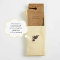 Barekind NZ Save the Otter ribbed bamboo socks for adults, featuring soft, eco-friendly bamboo material and a stylish striped design.