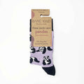 Barekind NZ bamboo socks featuring panda illustrations, designed for adults size 4-7, made from sustainable bamboo material.