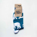 Barekind NZ bamboo socks featuring polar bear designs, adult size 4-7, eco-friendly and soft for comfortable wear.