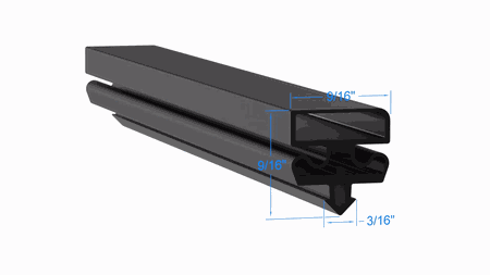 SFRI2-S Delfield PART# 1701292 by Strivide 24 3/4 x 59 Compatible with Delfield 1701292