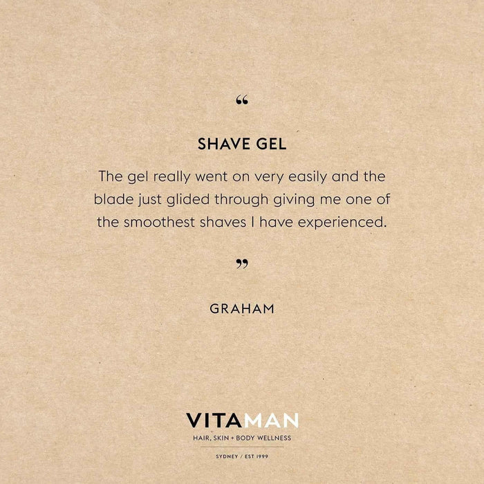 VITAMAN Australia shave gel from the Shave & Beard Care line, smooth and moisturizing for a close shave.