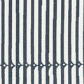 Detail image of Sophisticated stripe in deep denim on ivory boucle ground outdoor safe woven fabric