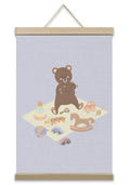 Singing Lullabies to Teddy Bear - Prints Wall Art Decor - Little Whispers