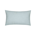 Blue solid pillow lumbar size for versatile indoor and outdoor decor