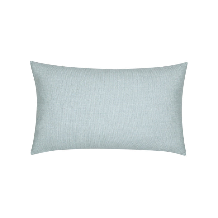 Blue solid pillow lumbar size for versatile indoor and outdoor decor