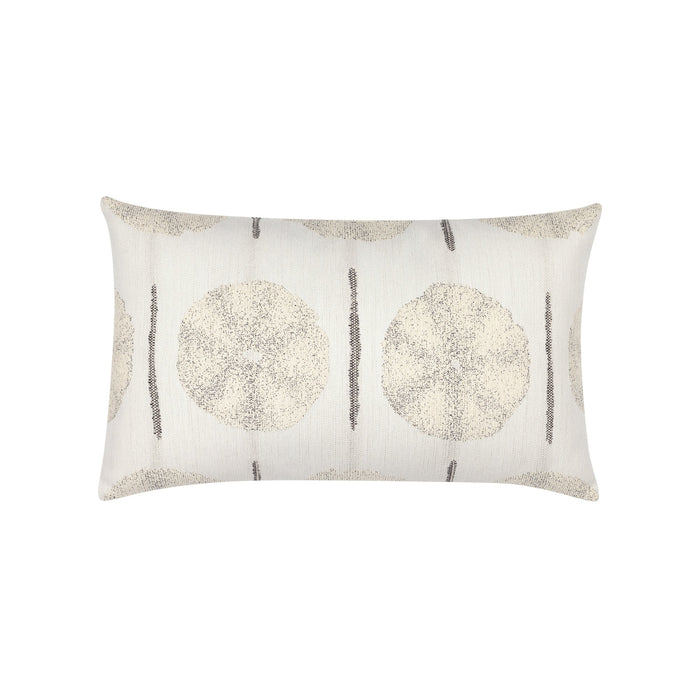 Ivory medallion pillow lumbar size for classic indoor and outdoor decor