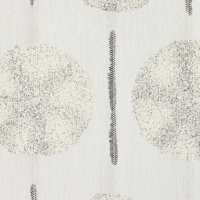 Detail image of Neutral-toned artistic circle pattern in durable outdoor safe fabric – Solstice Sand by Elaine Smith