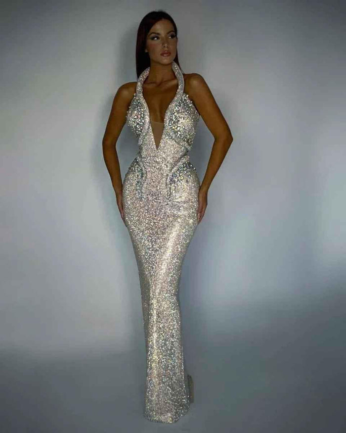 Silver Stylish 3Sixty5 Sequin Sheath Dress, elegant and sophisticated for formal occasions, fitted design with shimmering sequins.