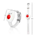 Eldertech SOS Call Button Watch, a smart watch with emergency call feature and digital display showing time and buttons.