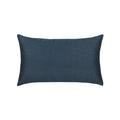 Blue rectangular pillow on a white background