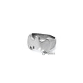 Stainless steel glossy Batman casting men's ring by Glitters, silver-colored with a detailed Batman design.