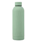 Avocado green stainless steel sports water bottle with leak-proof lid and 500ml capacity from Mead's Supply & Equipment Outfitters.