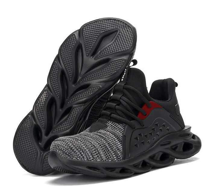 Dealonlinenz steel toe safety sneakers with lightweight design and puncture-proof sole, industrial work shoes for safety and durability.