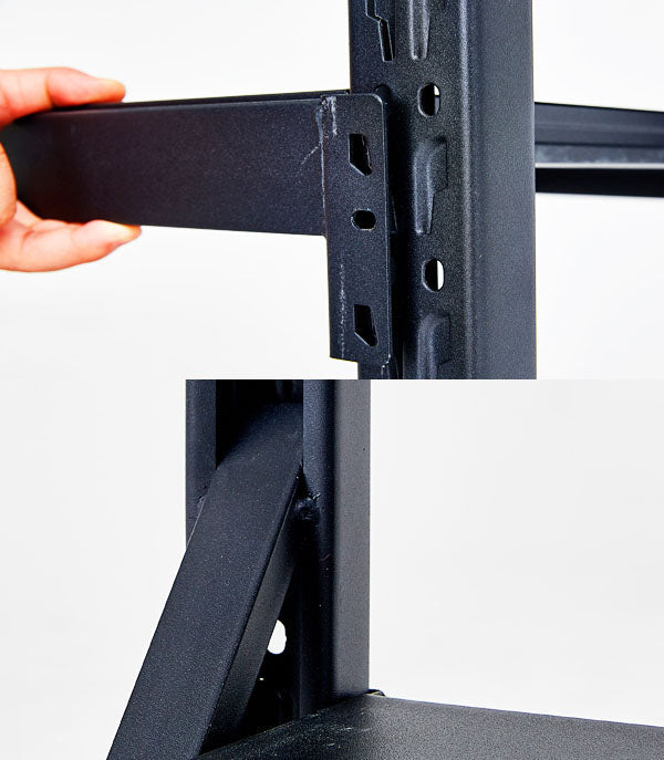 Dealonlinenz warehouse storage shelving unit with adjustable racks, 200x200cm or 150x50cm, for organized warehouse or workshop storage.