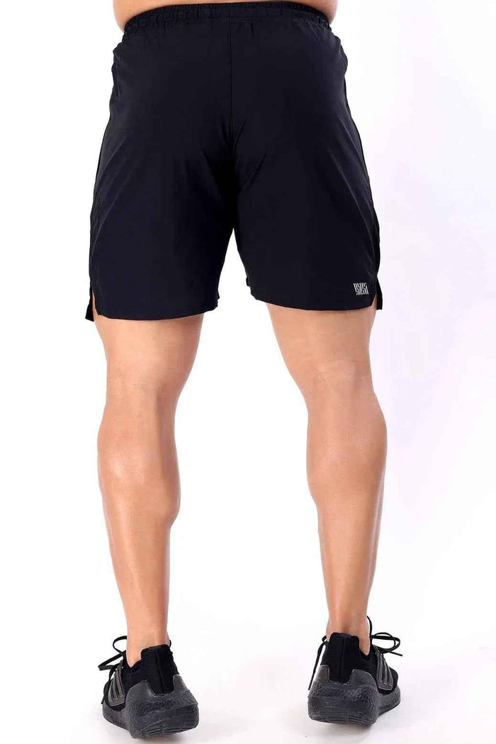 Black Studio Shorts by Fuaark Nz, casual shorts with a relaxed fit, featuring a comfortable waistband and stylish design.