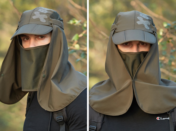 Wide-brim outdoor sun hat by dealonline.co.nz, UV protection bucket hat for fishing and hiking activities.