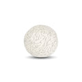 Round Ivory textured pillow for stylish indoor and outdoor decor
