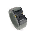 Heavy-duty tactical nylon belt with quick-release buckle, suitable for military, hiking, and work use, shown in a close-up view.