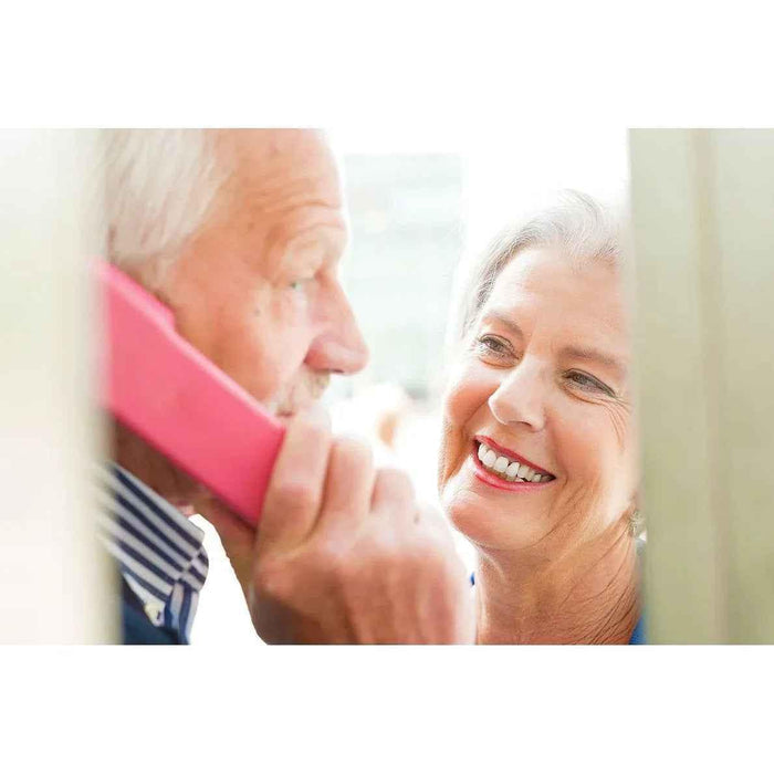 Eldertech telephone ringer call signaler with a compact device and alert indicator for easy phone call notifications.