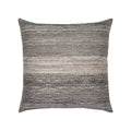 Gray and brown striped pillow square size for transitional indoor and outdoor decor