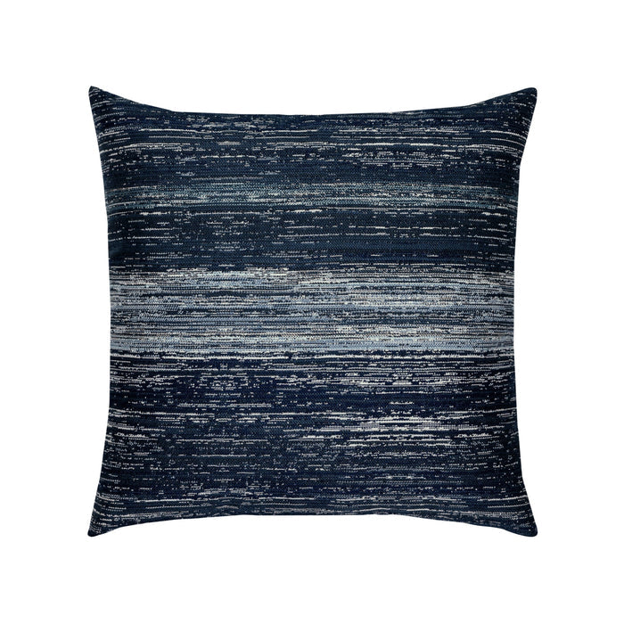 Blue striped ombre pillow in square size for nautical indoor and outdoor decor
