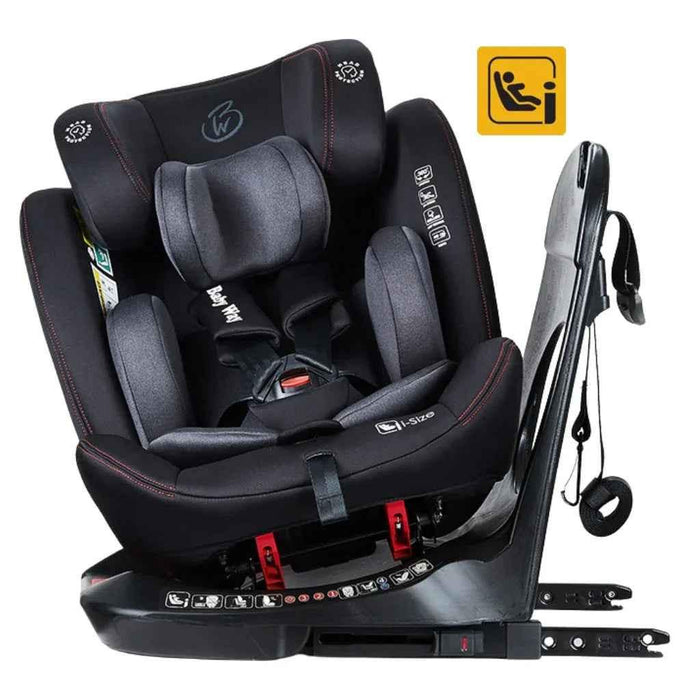 Baby Way NZ The Defender i-Size 360 rotating convertible car seat with Isofix and top tether, suitable for infants and toddlers.