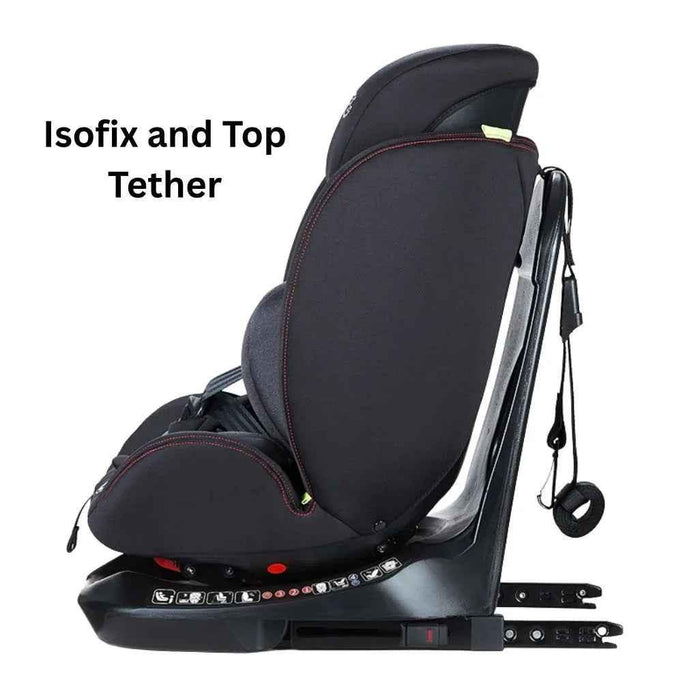 Baby Way NZ The Defender i-Size 360 rotating convertible car seat with Isofix and top tether, suitable for babies and toddlers.