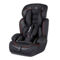 Black Baby Way NZ The Racer car seat booster with adjustable headrest, designed for comfortable and secure child seating.