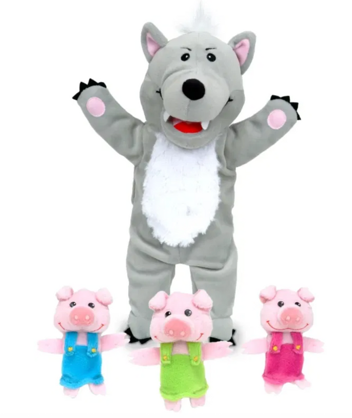 Three Little Pigs Story Sack – with Hand Puppet