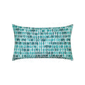 Aruba striped ombre pillow in lumbar size for chic indoor and outdoor decor