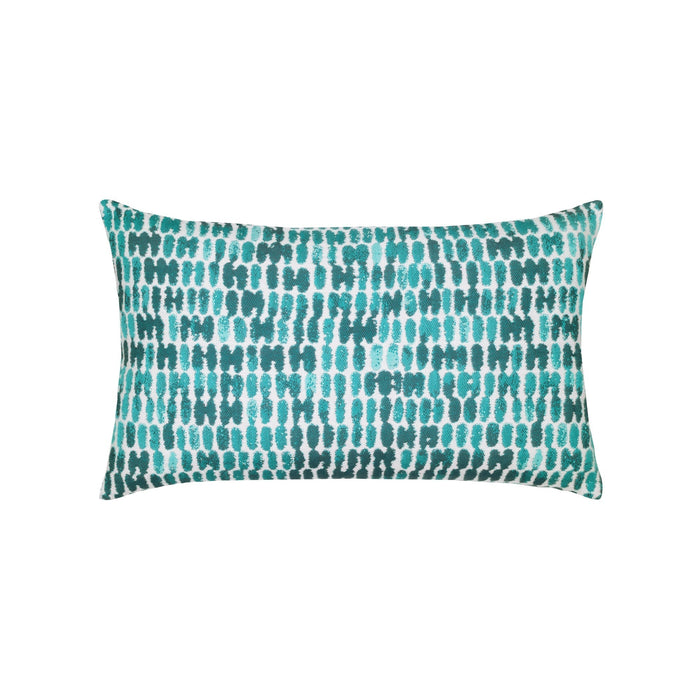 Aruba striped ombre pillow in lumbar size for chic indoor and outdoor decor