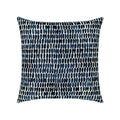 Indigo striped ombre pillow in square size for transitional indoor and outdoor decor