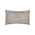 Taupe abstract pillow lumbar size for earthy indoor and outdoor decor