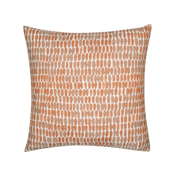 Pillow made from Thumbprint Tuscan – outdoor-safe woven fabric by Elaine Smith, ideal for high-end commercial and residential applications.