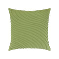 Green textured pillow square size for elegant indoor and outdoor decor by Elaine Smith