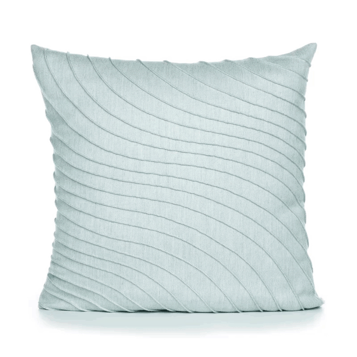 360 video of light blue textured pillow square size for nautical indoor and outdoor decor