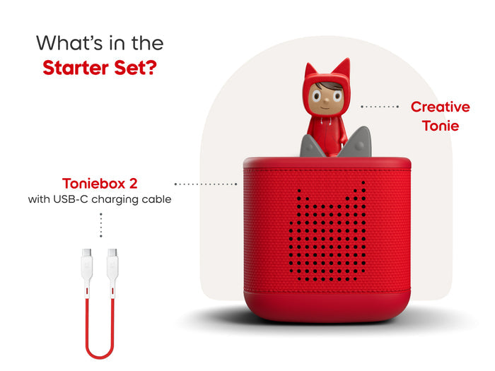 Toniebox 2 Sunset Red Starter Set Creative Tonie Rubie