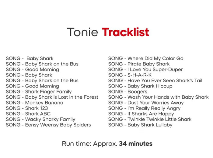 Tonies Baby Shark Character Tonie
